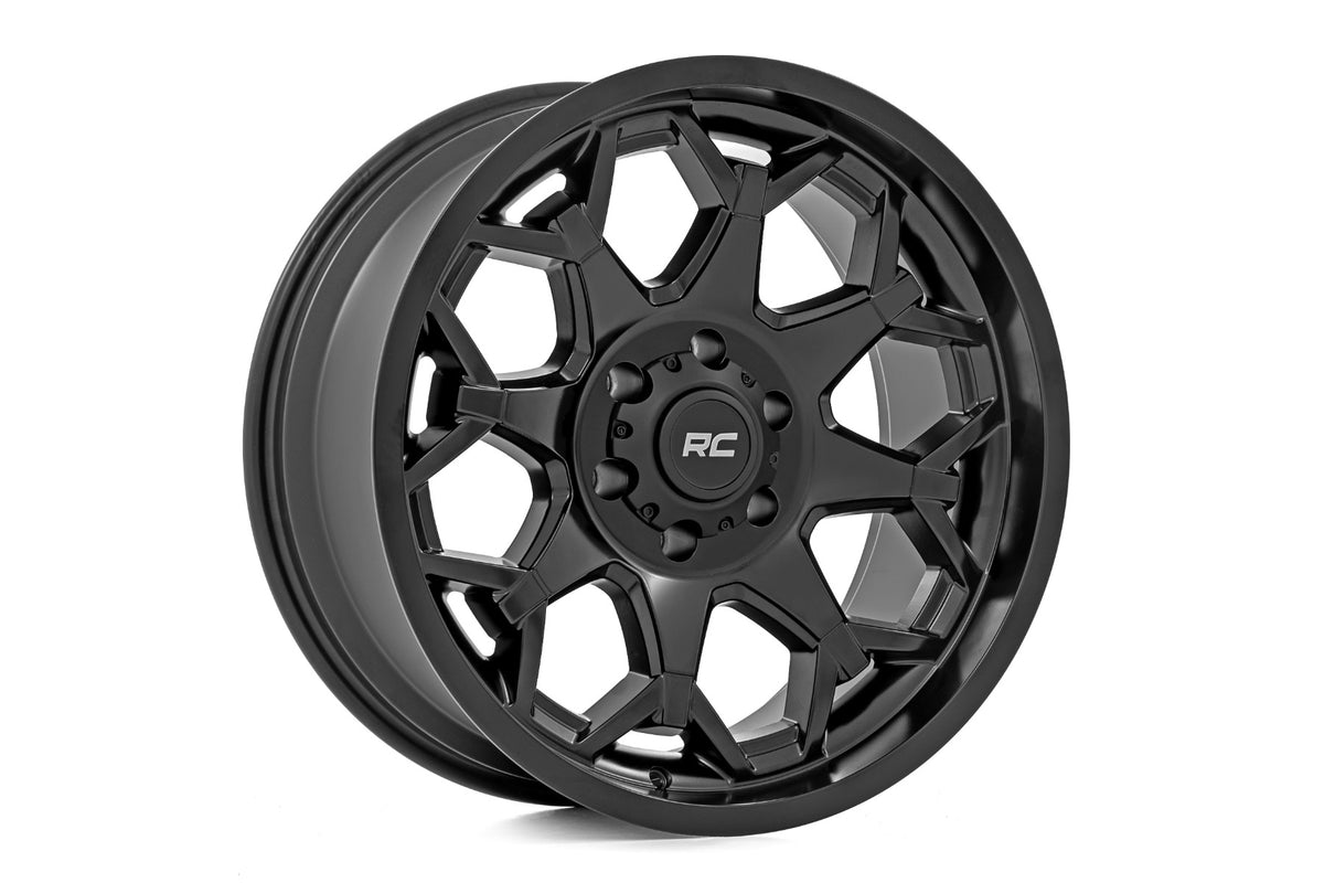 80 Series Wheel One-Piece Semi Gloss Black 20x10 Rough Country