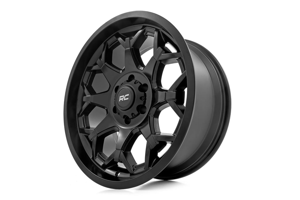 80 Series Wheel One-Piece Semi Gloss Black 20x10 Rough Country