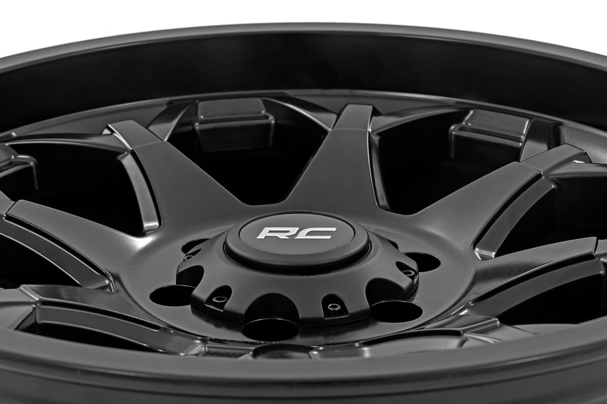 80 Series Wheel One-Piece Semi Gloss Black 20x10 Rough Country