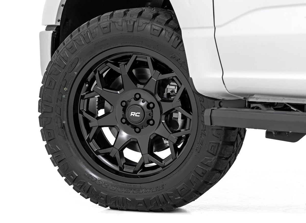 80 Series Wheel One-Piece Semi Gloss Black 20x10 Rough Country