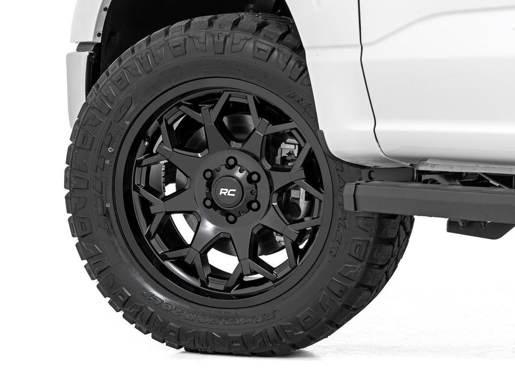 80 Series Wheel One-Piece Semi Gloss Black 20x10 Rough Country
