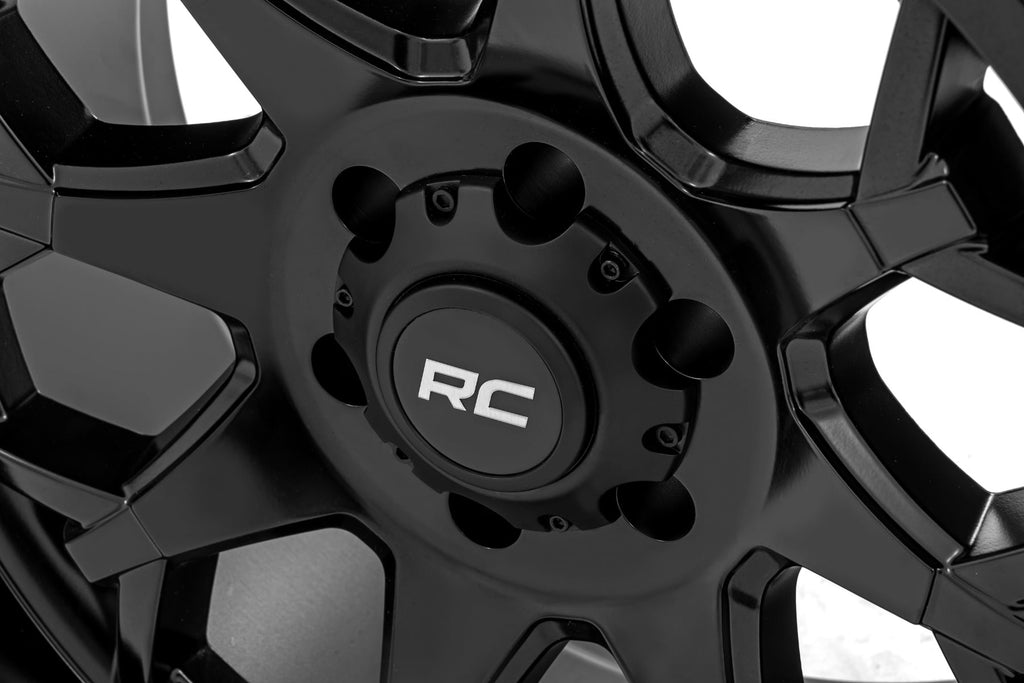 80 Series Wheel One-Piece Semi Gloss Black 20x10 Rough Country