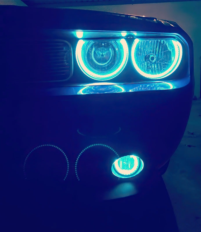 Oracle Dodge Challenger 08-14 Halo Kit (NonProjectorHL) - ColorSHIFT w/o Controller