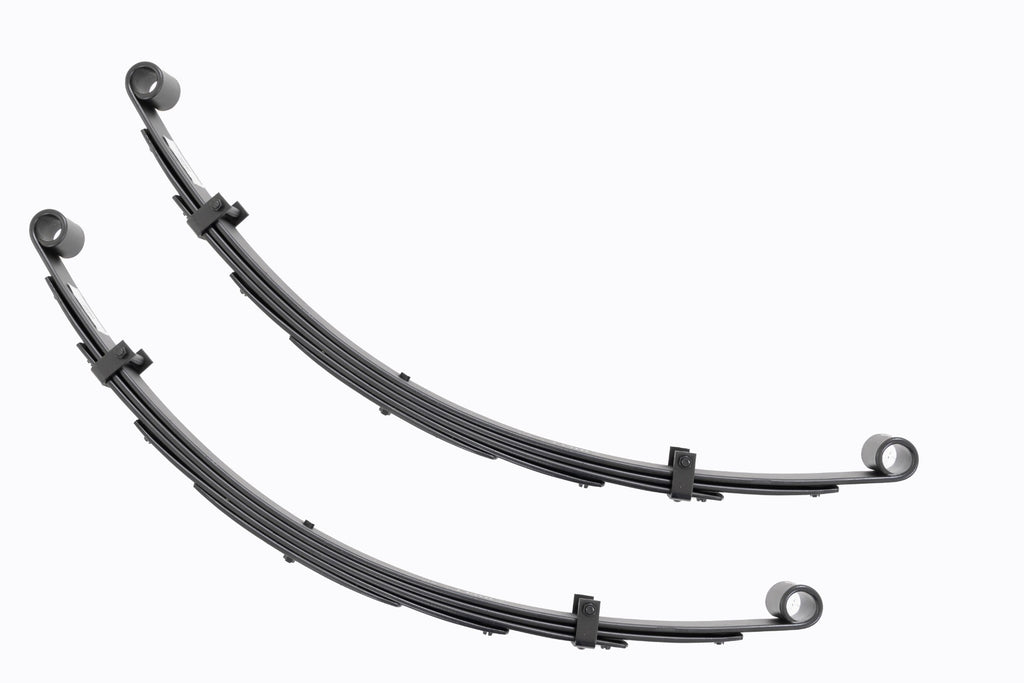 Front Leaf Springs 4 Inch Lift Pair Toyota Land Cruiser FJ40 4WD (64-80) Rough Country