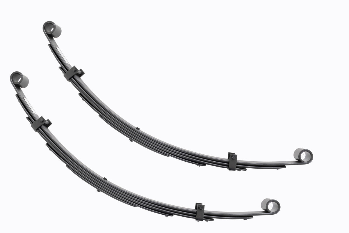 Front Leaf Springs 4 Inch Lift Pair Toyota Land Cruiser FJ40 4WD (64-80) Rough Country