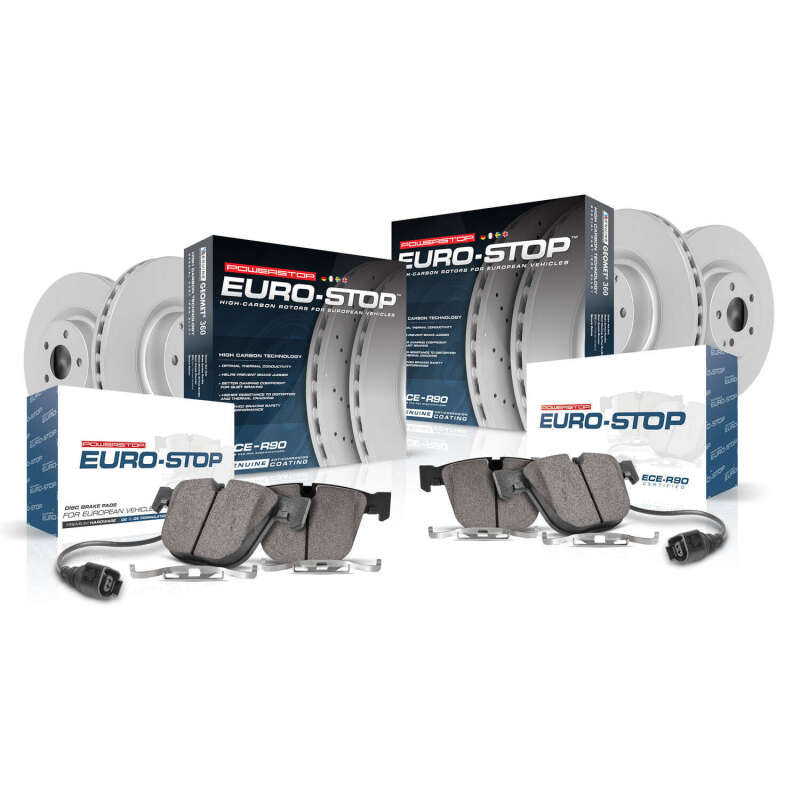 Power Stop 2003 Mercedes-Benz C230 Front and Rear Eurostop Brake Kit