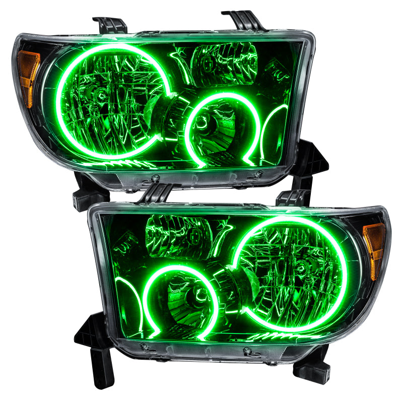 Oracle 07-11 Toyota Tundra Pre-Assembled Headlights - Black Housing - w/o Controller
