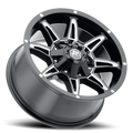 Mayhem Offroad Wheels Rampage 8090 BK 18x9 Milled Spokes Black Cast Aluminum