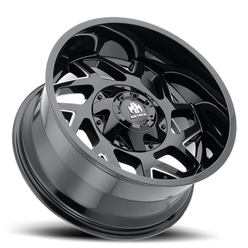 Mayhem Offroad Wheels Hatchet 8106 BK 20x10 Milled Spokes Black Cast Aluminum