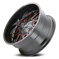 Mayhem Offroad Wheels Cogent 8107 RD 20x12 Prism Red Black Cast Aluminum
