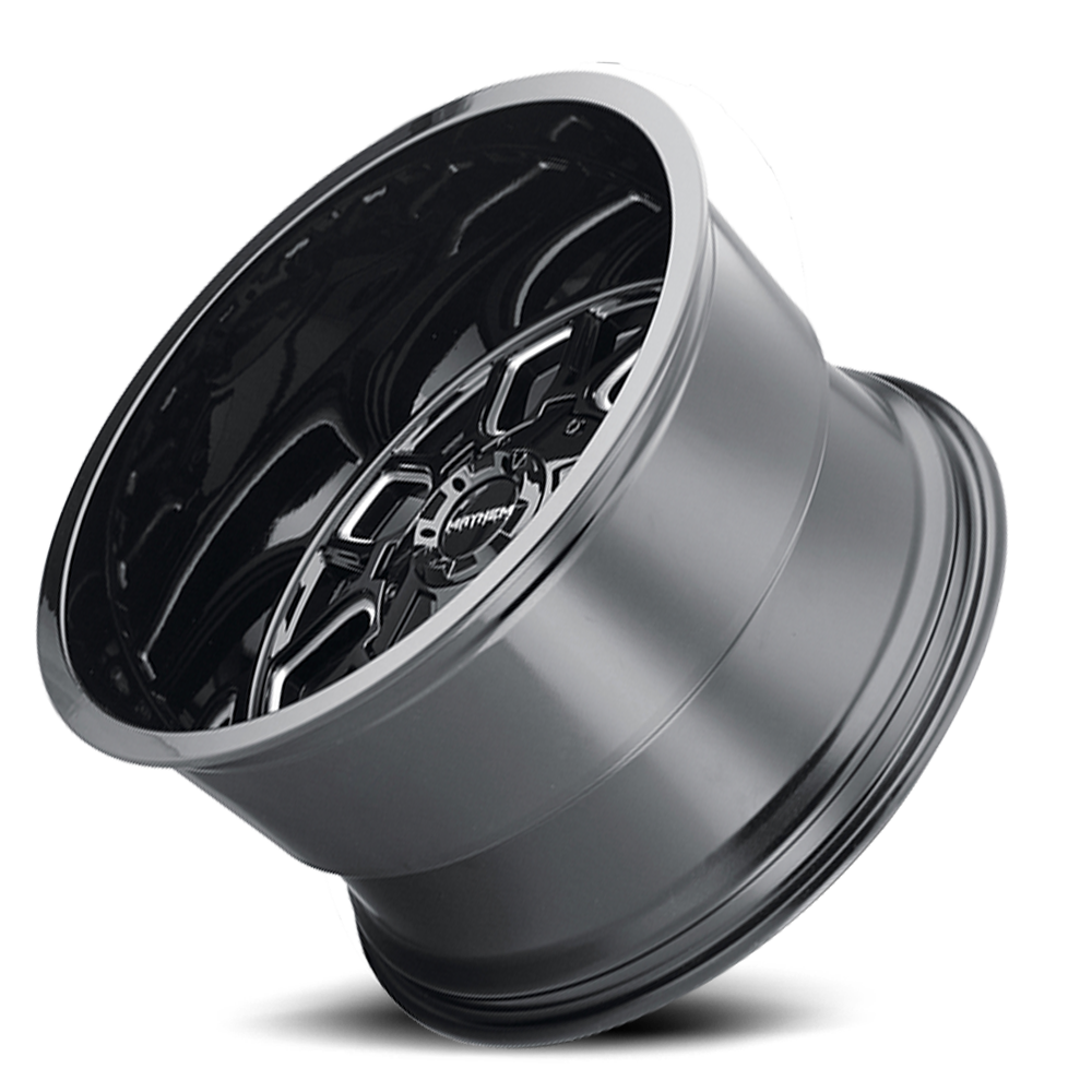 Mayhem Offroad Wheels Cogent 8107 GB 20x9 Milled Spokes Gloss Black Cast Aluminum