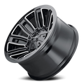 Mayhem Offroad Wheels Decoy 8108 20x9 Milled Spokes Gloss Black Cast Aluminum