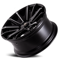 Mayhem Luxury Wheels Crossfire 8109 22x9.5 Milled Spokes Gloss Black Cast Aluminum