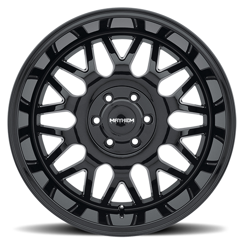 Mayhem Offroad Wheels Tripwire 8110 GB 20x10 Milled Spokes Black Cast Aluminum