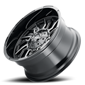 Mayhem Offroad Wheels Flywheel 8111 20x9 Milled Spokes Black Cast Aluminum