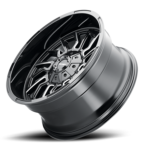 Mayhem Offroad Wheels Flywheel 8111 20x9 Milled Spokes Black Cast Aluminum