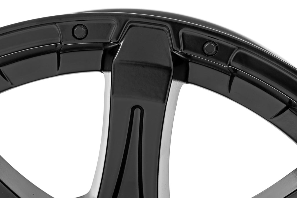 81 Series Wheel One-Piece Semi Gloss Black 20x10 Rough Country