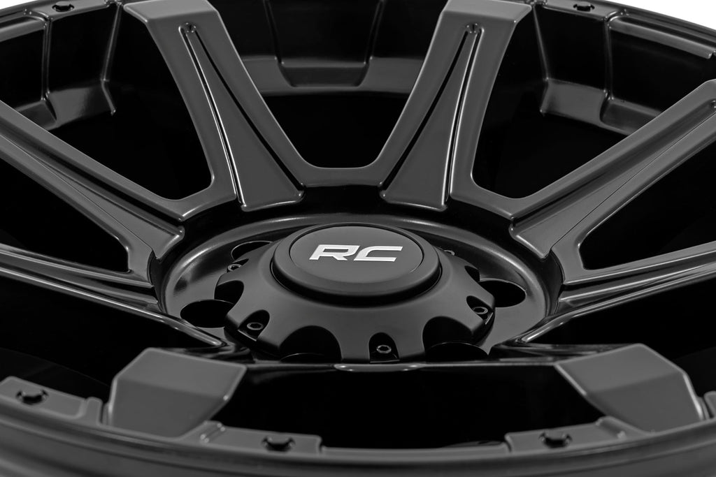 81 Series Wheel One-Piece Semi Gloss Black 20x10 Rough Country