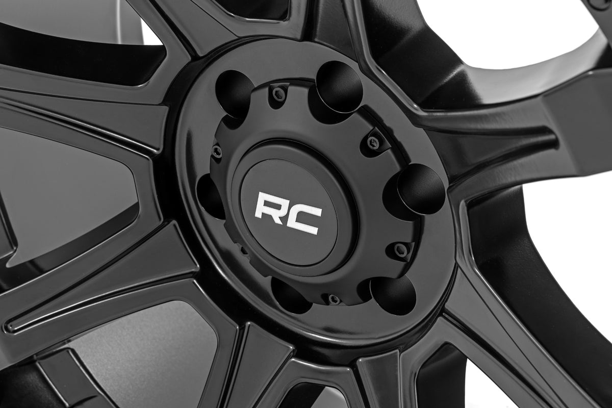 81 Series Wheel One-Piece Semi Gloss Black 20x10 Rough Country