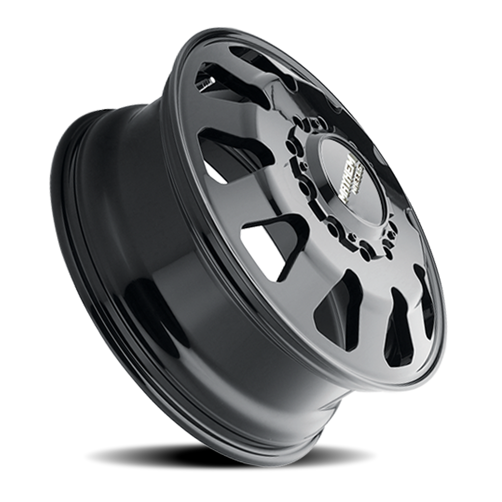 Mayhem Dually Wheels Challenger 8181 FB 22x8.25 Front Dually Black Full Cast Aluminum