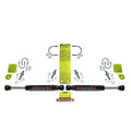 Steering Stabilizer Dual Kit Incl. Black Max Steering Dampners Brackets Hardware For Use w/HD Tie Rod PN JK717TR Or Other Aftermarket Tie Rod Using 1.75 Inch OD Black Skyjacker