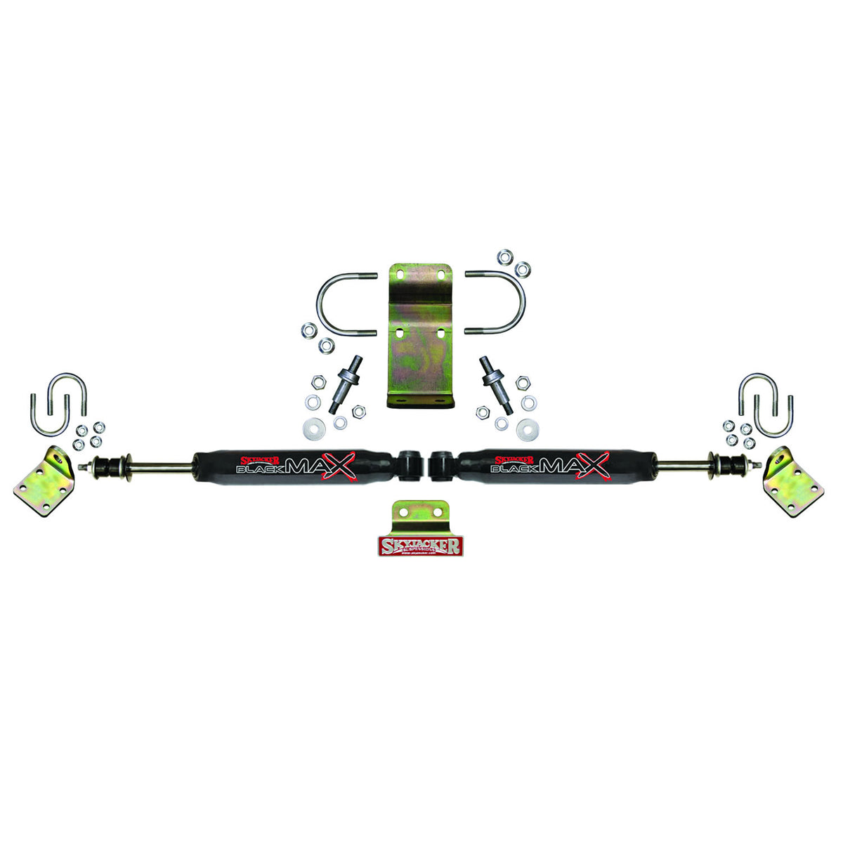 Steering Stabilizer Dual Kit Hardware Boots Not Incl. Due To Clearance Issues Black Skyjacker