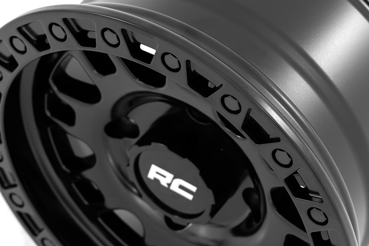 82 Series Wheel UTV Semi Gloss Black 15x7 Rough Country