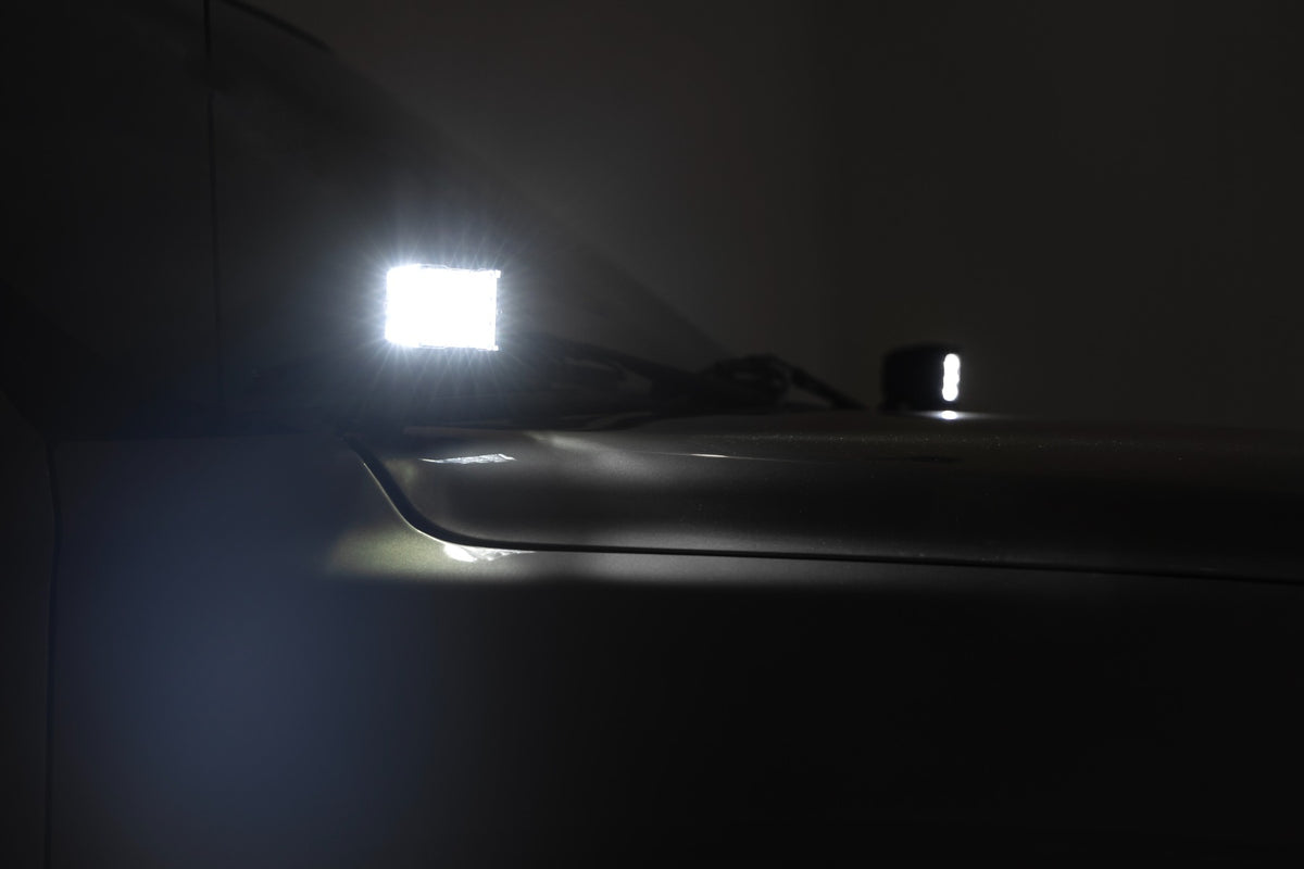 LED Light Kit Ditch Mount 2 Inch Spectrum Pair Spot Chevy Silverado 1500 (99-06)/Tahoe (00-06) Rough Country