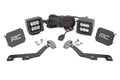LED Light Kit Ditch Mount 2 Inch Black Pair Spot Ram 1500 2WD/4WD (19-26) Rough Country