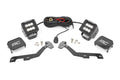 LED Light Kit Ditch Mount 2 Inch Black Pair Flood Ram 1500 2WD/4WD (19-26) Rough Country