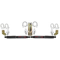 Black MAX Dual Steering Stabilizer Kit With Black Cylinders and Black Boots 2005-2023 Ford F250/F350 Super Duty Skyjacker