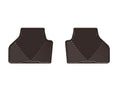 WeatherTech 2011+ BMW X3 Rear Rubber Mats - Cocoa