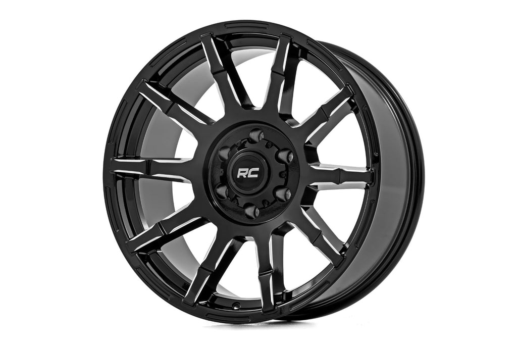 83 Series Wheel One-Piece Gloss Black 17x9 Rough Country
