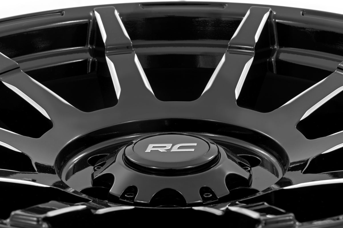 83 Series Wheel One-Piece Gloss Black 20x9 Rough Country