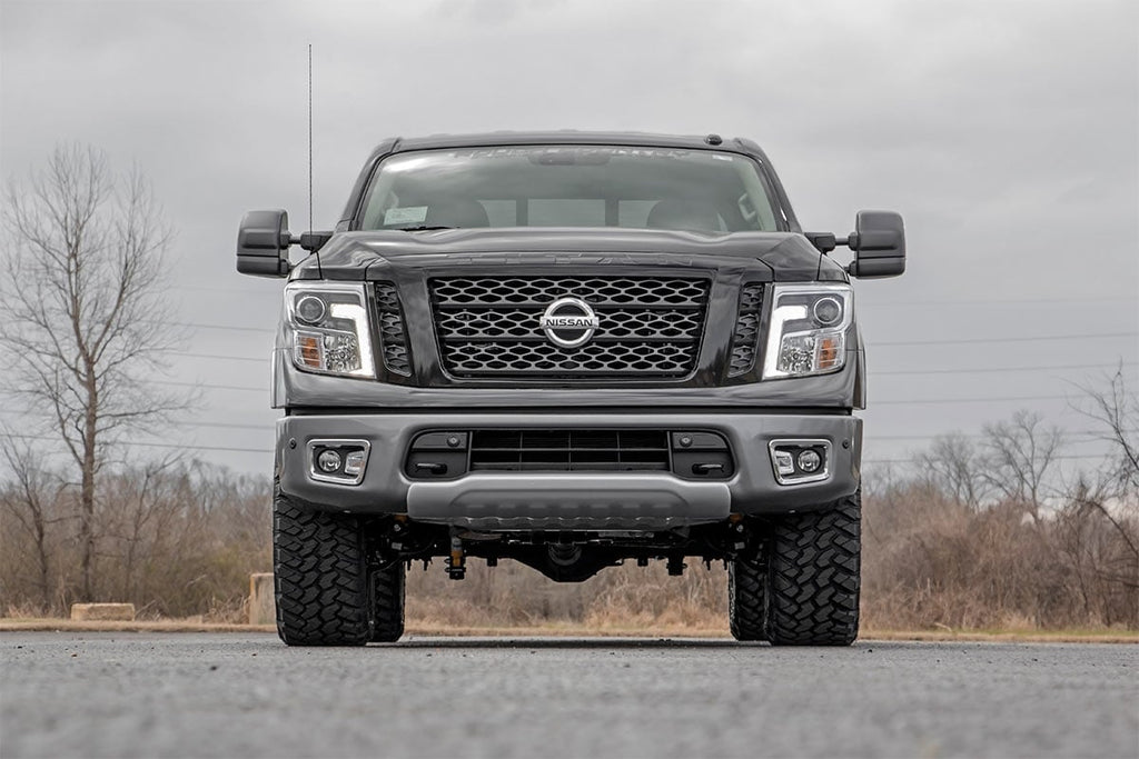 3 Inch Lift Kit Red Nissan Titan 2WD/4WD (2004-2024) Rough Country