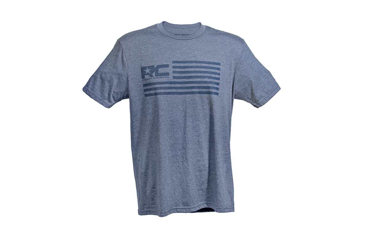 RC American Flag T Shirt Men Rough Country