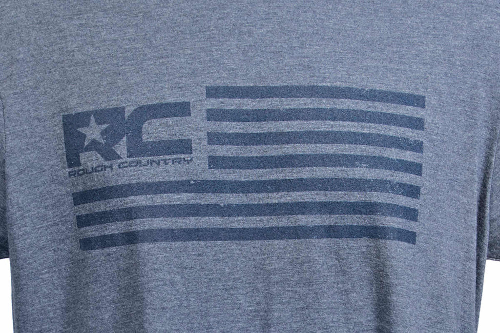 RC American Flag T Shirt Men Rough Country