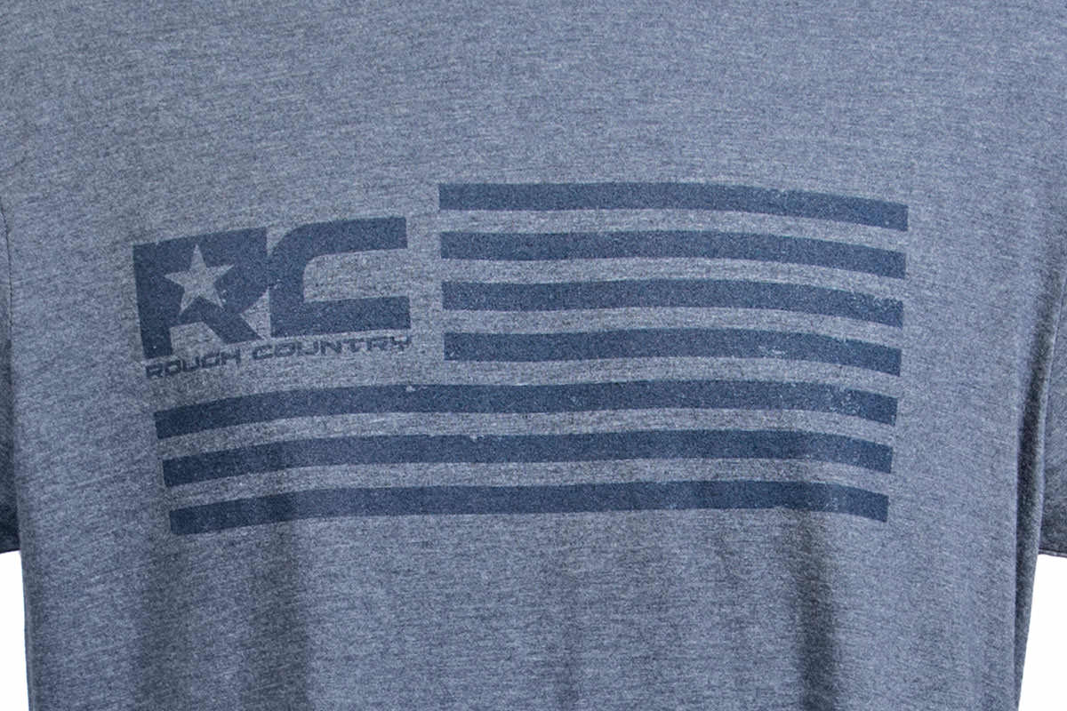 RC American Flag T Shirt Men Rough Country