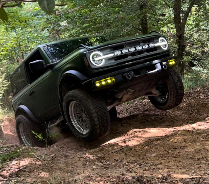 ORACLE Lighting 21-22 Ford Bronco Triple LED Fog Light Kit for Steel Bumper - Yellow