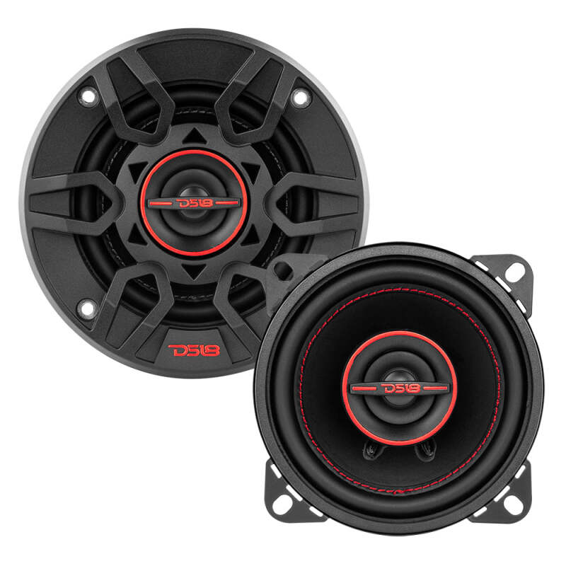 DS18 4in 40 Watts RMS 4 ohm 2-Way Coaxial Speaker System Universal Fit