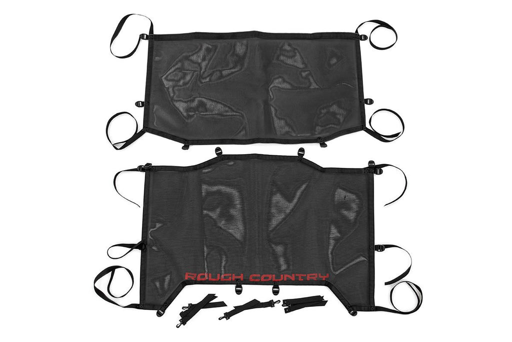 Mesh Bikini Top Plus Black Jeep Wrangler JL (21-23)/Wrangler Unlimited (18-23) Rough Country