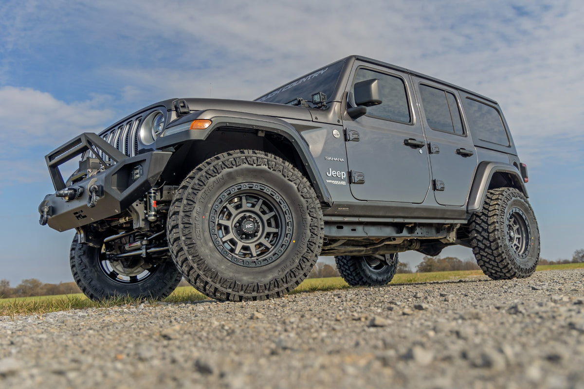 85 Series Wheel Simulated Beadlock Gunmetal Gray/Black 17x9 Rough Country