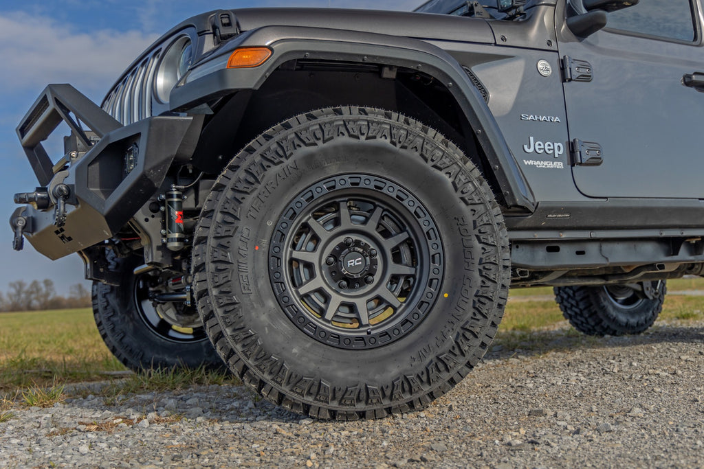 85 Series Wheel Simulated Beadlock Gunmetal Gray/Black 17x9 Rough Country