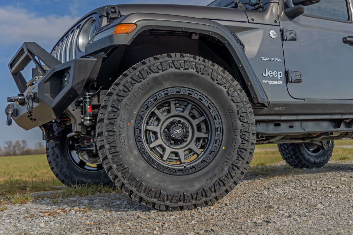 85 Series Wheel Simulated Beadlock Gunmetal Gray/Black 17x9 Rough Country