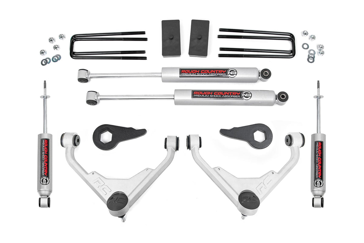 3 Inch Lift Kit Silverado/Sierra 2500HD/3500HD/Suburban 2500/Yukon XL 2500 (01-10) Rough Country