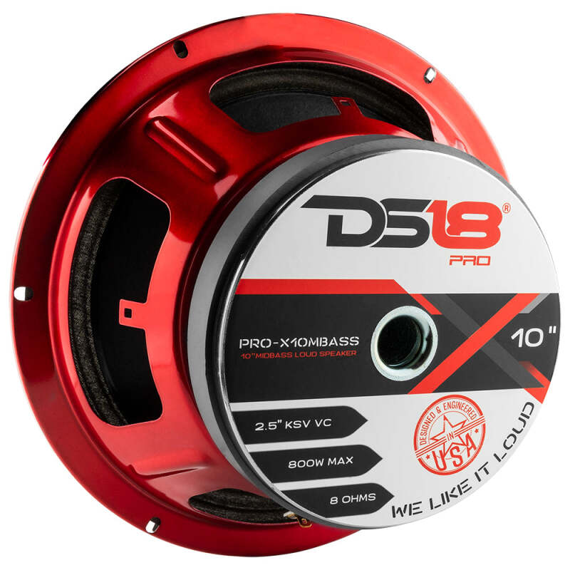 DS18 10in 400 Watts RMS 8 ohm Mid-Bass Loudspeaker