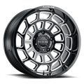 Raceline 955M Warp 20x9in / 8x170 BP / 0mm Offset / 125.2mm Bore - Satin Black & Milled Wheel