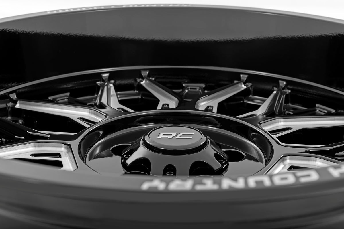 86 Series Wheel One-Piece Gloss Black 20x10 Rough Country
