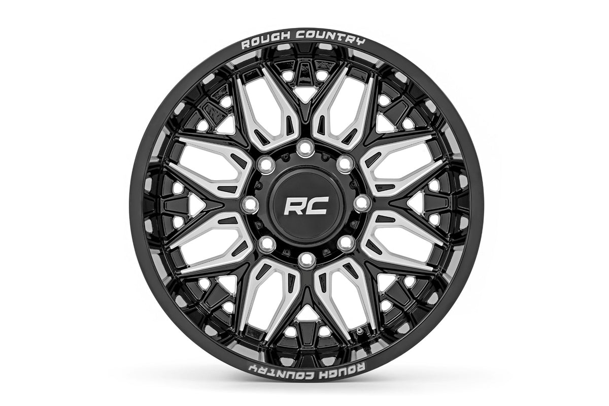 86 Series Wheel One-Piece Gloss Black 20x10 Rough Country