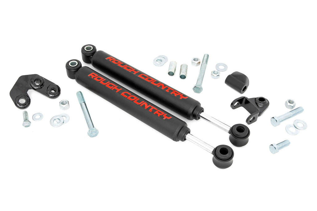Dual Steering Stabilizer 2.5-6.5 Inch Lift Jeep Comanche MJ/Wrangler TJ/Wrangler Unlimited Rough Country